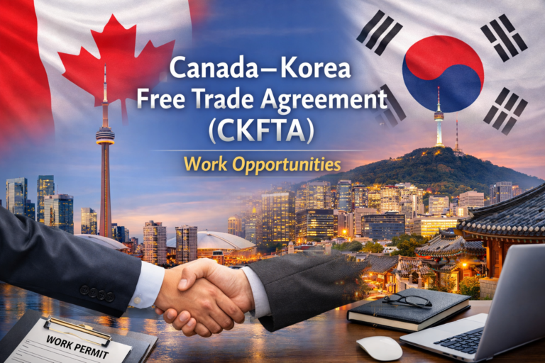 Canada–Korea Free Trade Agreement CKFTA work permit opportunities for Korean professionals working in Canada